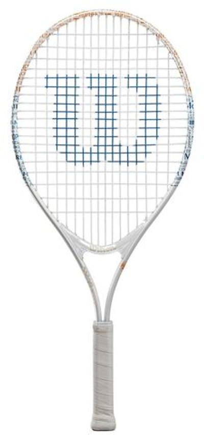 Детская теннисная ракетка Wilson Roland Garros Elite 21 - white/blue/clay red