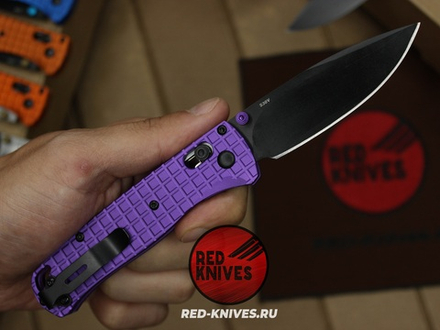 Нож Benchmade 535 Алюминий Frag A+++ - фиолет рук., черный клинок RK/Н67