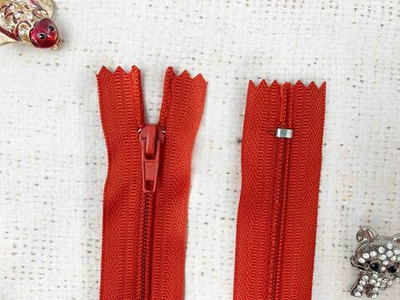 Молния брючная автомат, L 20 см, Т4, алый