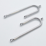 Коннектор, цвет серебро (родий), размер 42*12 мм, цена за 1 шт