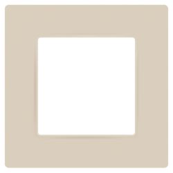Рамка для розеток и выключателей ЭРА Серия 12 12-5201-02 на 1 пост, Классик, слоновая кость