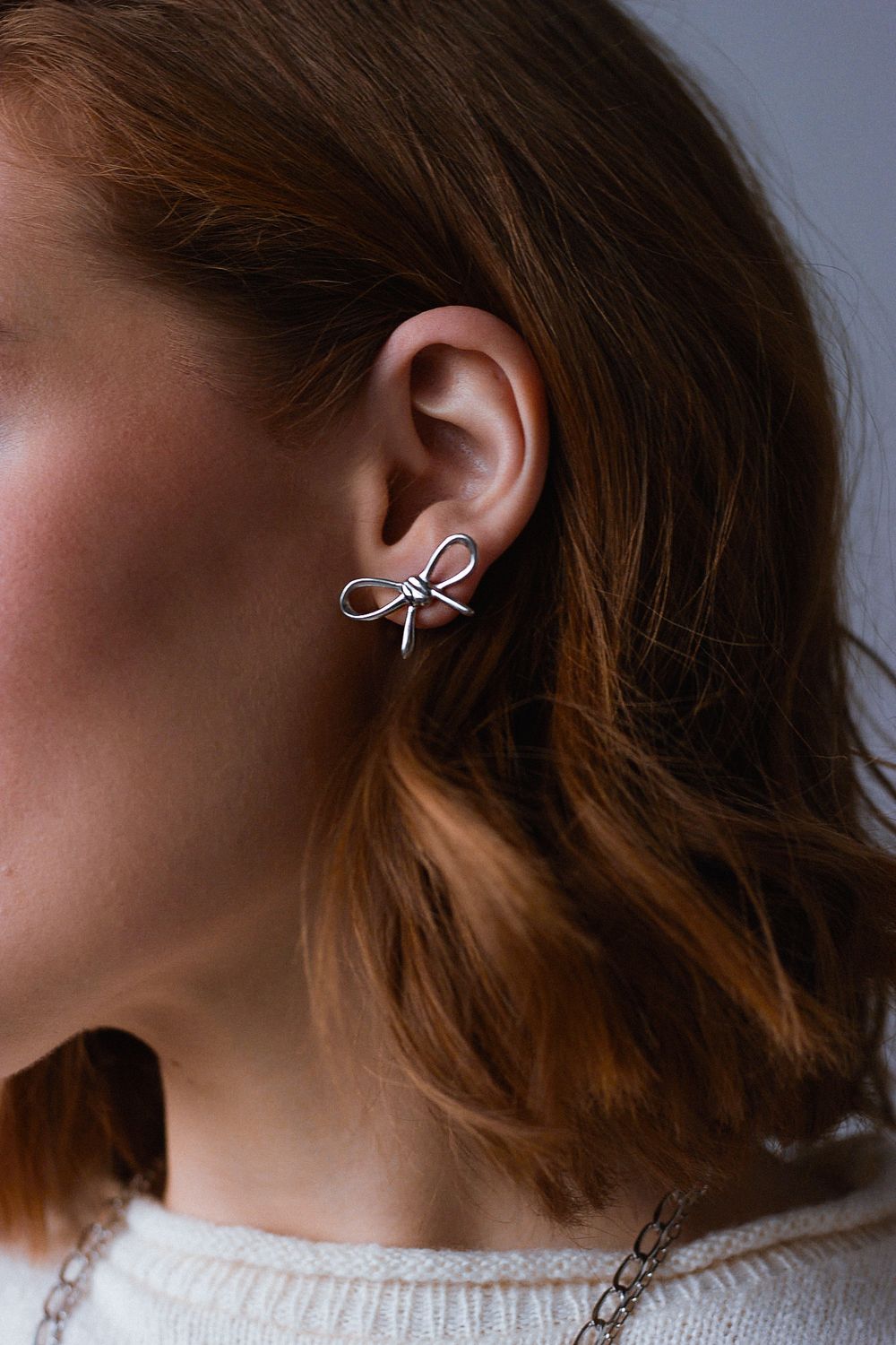 Серьги Бант