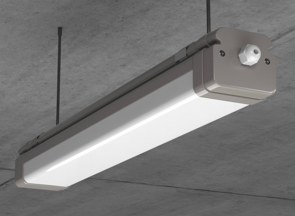 Светильник LED ДСП Айсберг ll мини 18Вт 5000К 2050Лм опал IP65 590х85х70мм DARKLUM