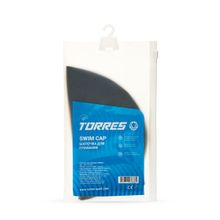 Шапочка для плав. TORRES, SW-12507BK, черный, силикон