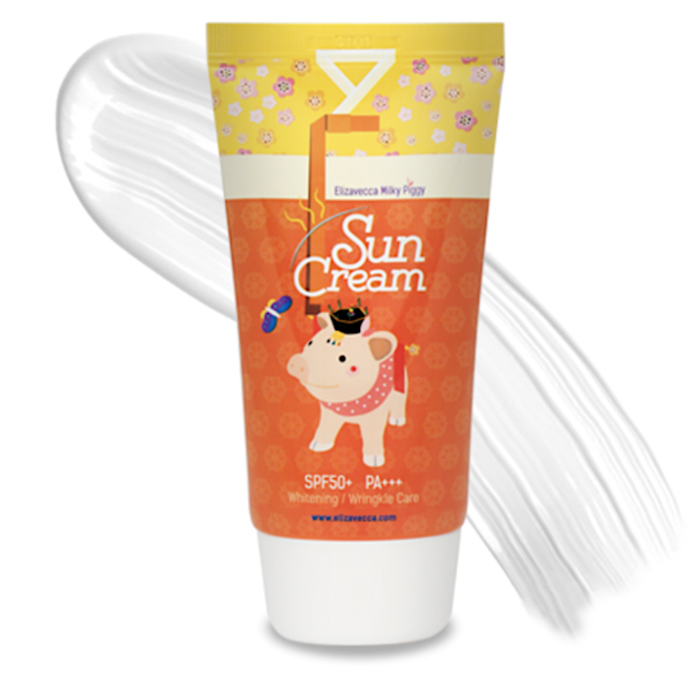 Elizavecca milky piggy sun cream spf50+ - Солнцезащитный крем для лица