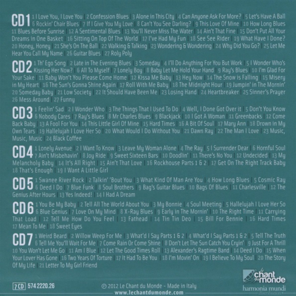 Ray Charles / The Complete Swing Time & Atlantic Recordings 1948-1959 (7CD)