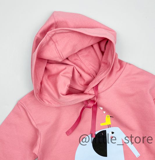 Толстовка "Солнечное лето" из футера, королевский розовый