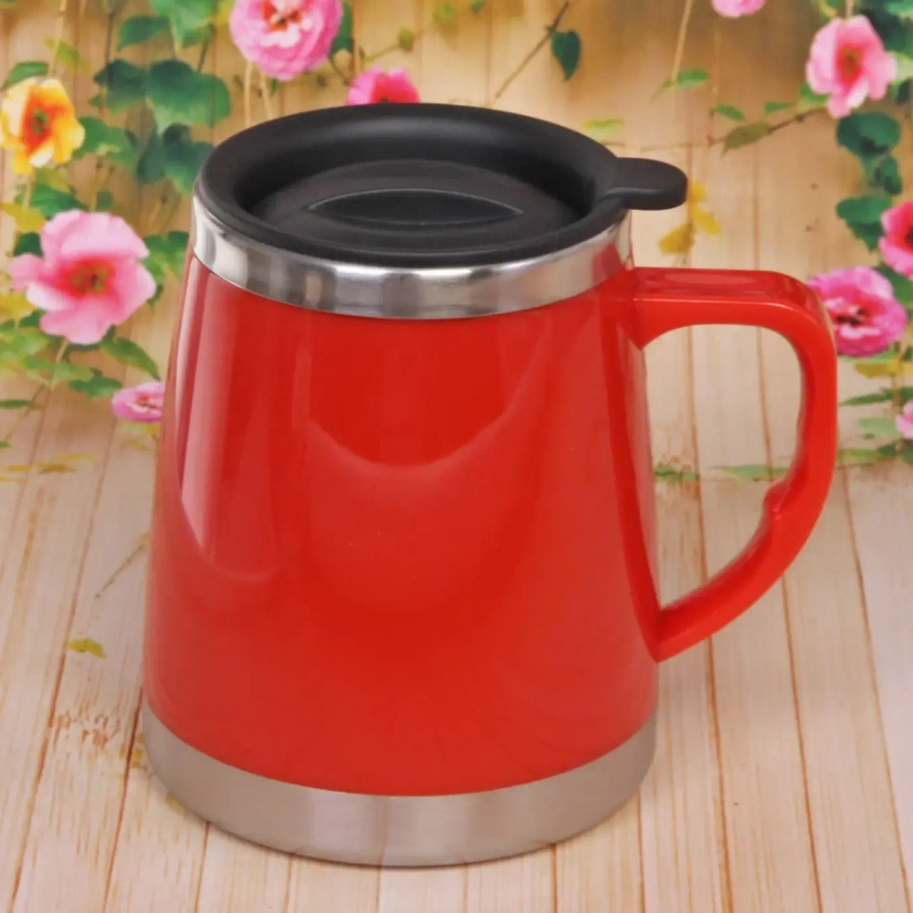 Термокружка 450мл «Блеск» красная