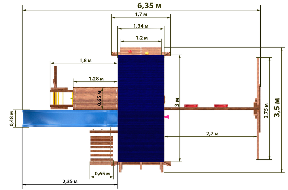 Игровой комплекс Р985 тент