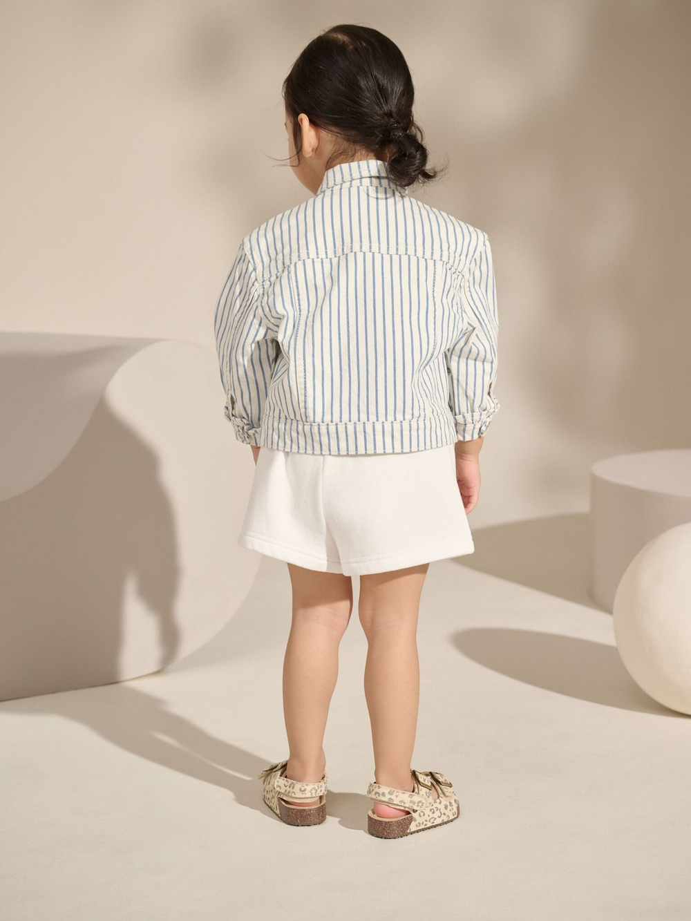 Куртка джинсовая для девочки Next AU0-068, Голубой, Белый