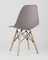 Eames Style DSW темно-бежевый пластик, стальной каркас, натуральный массив бука