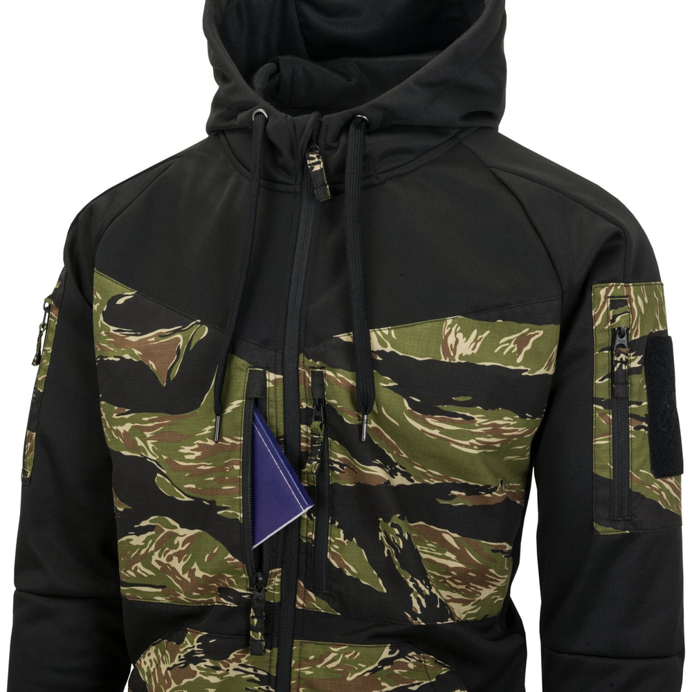 Helikon-Tex ROGUE Hoodie (FullZip) - Black / Tiger stripe