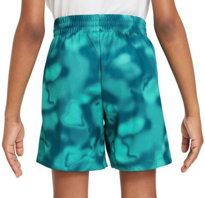 Шорты для мальчика теннисные Nike Dri-Fit Multi+ Printed Training Shorts - geode teal/white