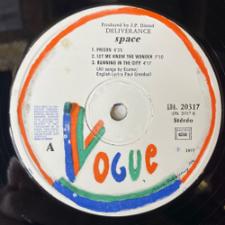 Винтажная виниловая пластинка LP Space Deliverance (France 1977) Running In The City