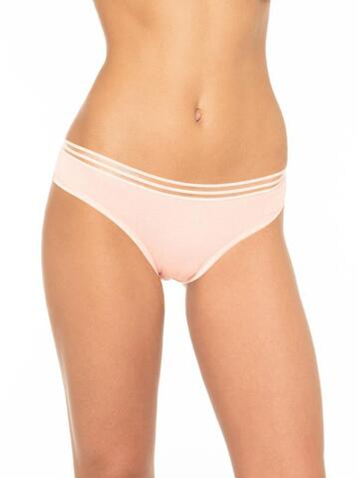 Трусики-бразилиана с ажурной задней частью (Размер: M) (Цвет: белый)