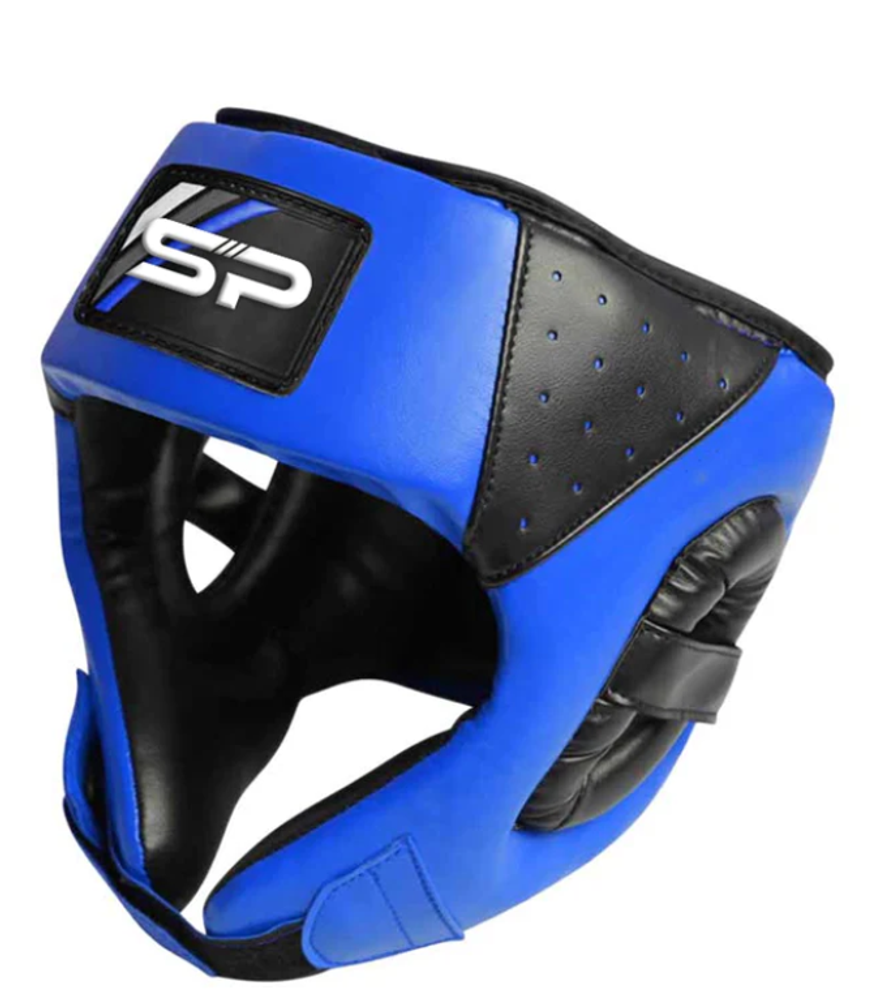 Шлем боксерский с бампером Arcada темно-синий -серый