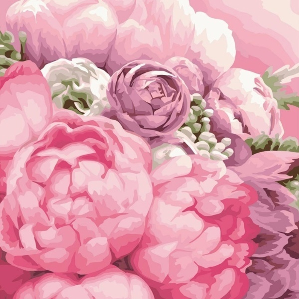 Картина рисование по номерам 40*50см «Нежные оттенки»