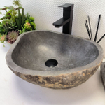 Раковина из речного камня RS-64106 (45*36*15) 0122