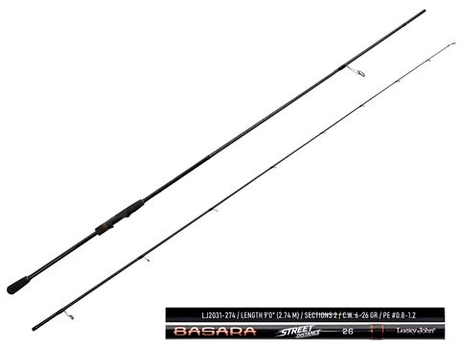 Спиннинг Lucky John Basara Street Distance 26 9`0" / 274 см, 6-26 г