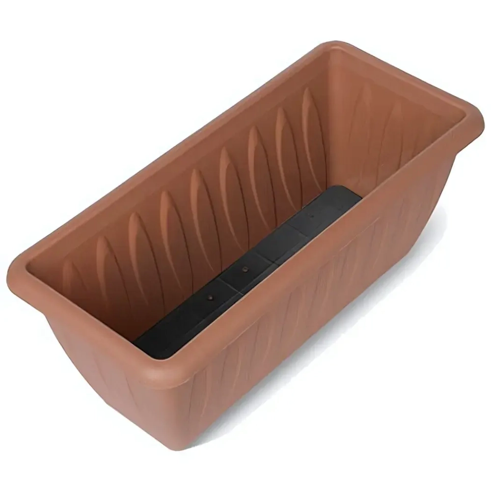 Ящик для растений «Фелиция» 40см с дренажной решеткой терракот С186-05-ТЕР