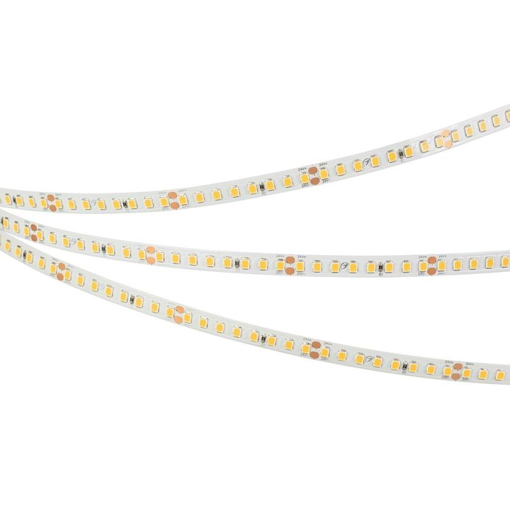 Светодиодная лента Arlight 12W/m 160LED/m 2835SMD теплый белый 5M UL-A160-8mm 24V Warm2700 040012