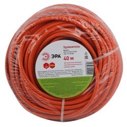 Удлинитель силовой ЭРА UPx-1e-3x1.5-40m в бухте c заземлением 1 розетка 40м ПВС 3х1.5мм2 | Силовые удлинители
