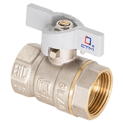 Кран CTM шар. для воды 1" г/г бабочка СТАНДАРТ CWFFB001