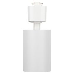 Трековый светильник однофазный ЭРА TR76-GU10 WH под лампу GU10 белый | Однофазные светильники под лампу