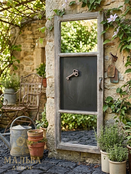 Зеркало с доской для записей "Ключ" 35x2,5x97 см CAMPO Home & Garden