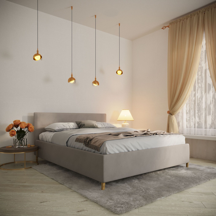 Мягкая кровать с подъемным механизмом Изи, 180х200