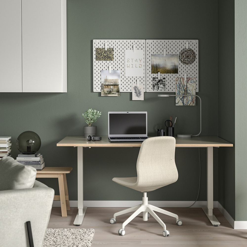 Перфорированная доска IKEA SKADIS (СКОДИС), Белый, 56х56 см