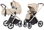 Коляска Carrello Vector CRL-6550 Nova DK791 Grey Line 3 в 1 Seashell Beige