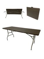 Стол складной Z180BR 180*74*74см, коричневый (1/1)