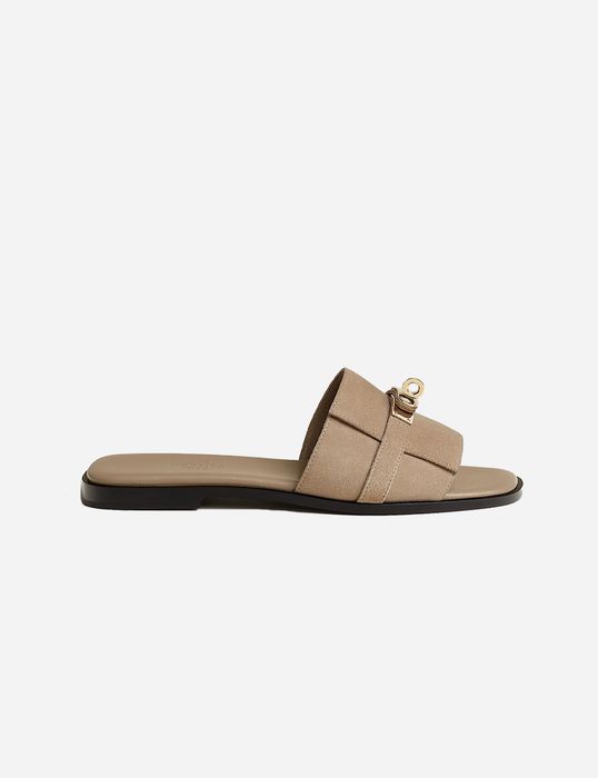Hermes Giulia Sandal Beige Sable