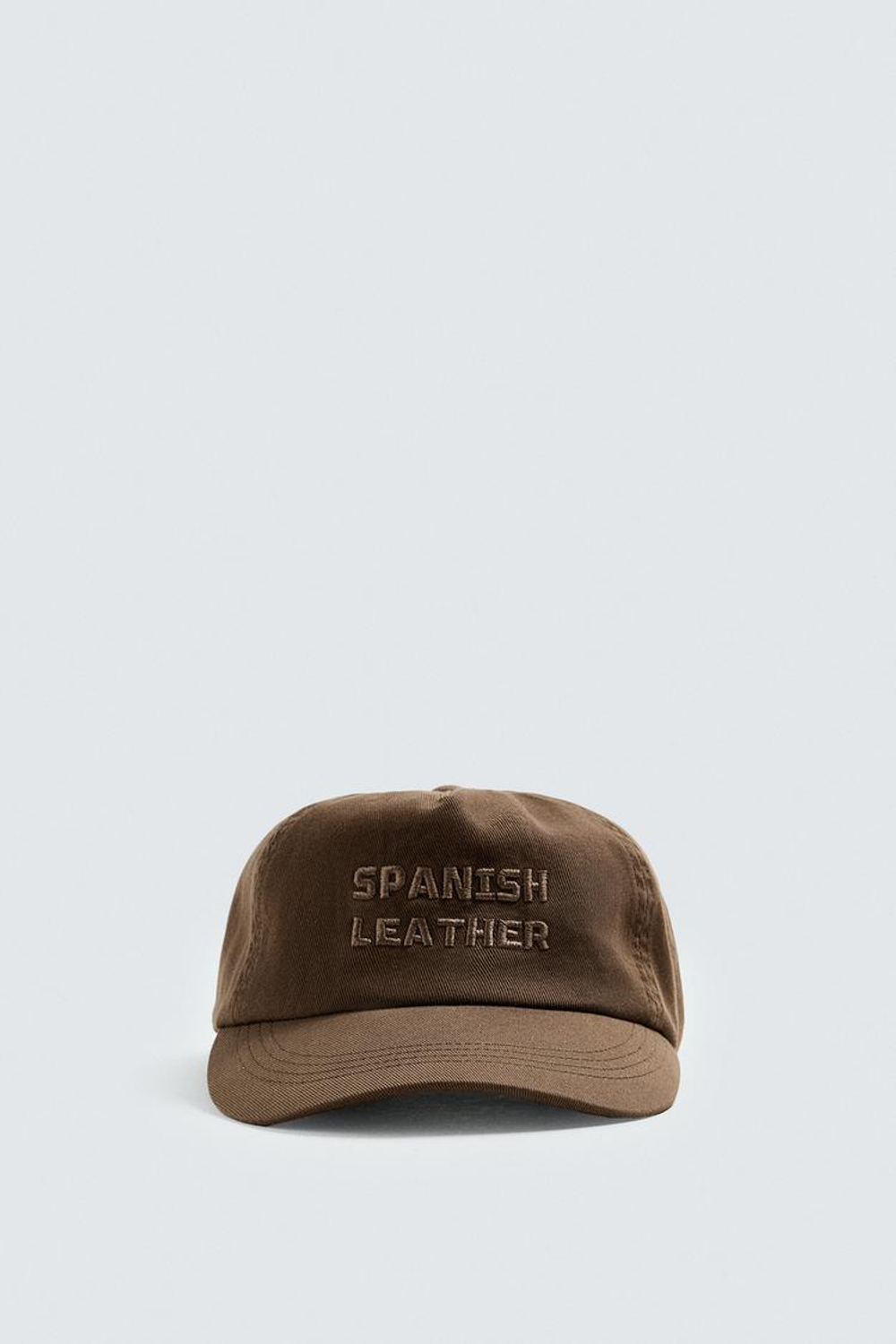 ZARA КЕПКА С ВЫШИВКОЙ, КОРИЧНЕВЫЙ