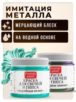 Комбо красок для свечей и гипса (северное сияние+карибская волна) 2х20мл