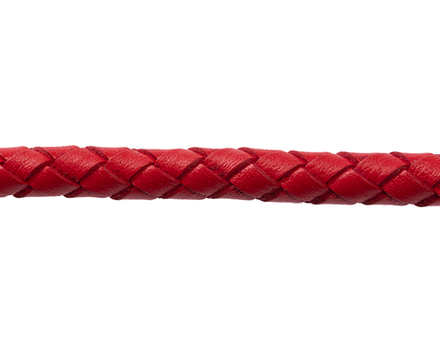 Шнурок плетеный красный Ø 4.0 мм, дл. 40 см