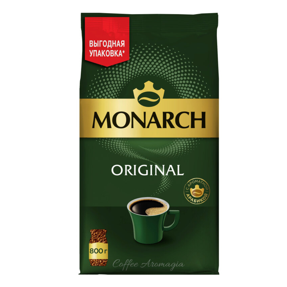 Кофе растворимый Jacobs Monarch, 800 г, пакет