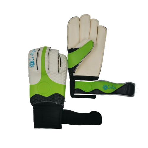 Перчатки вратарские INDIGO 200002 Бело-салатово-черный 10