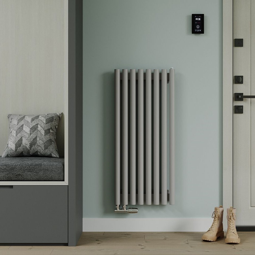 Радиатор трубчатый Guardo Torre 4D-1200-08 NK-VER-R R7040(M) серый матовый