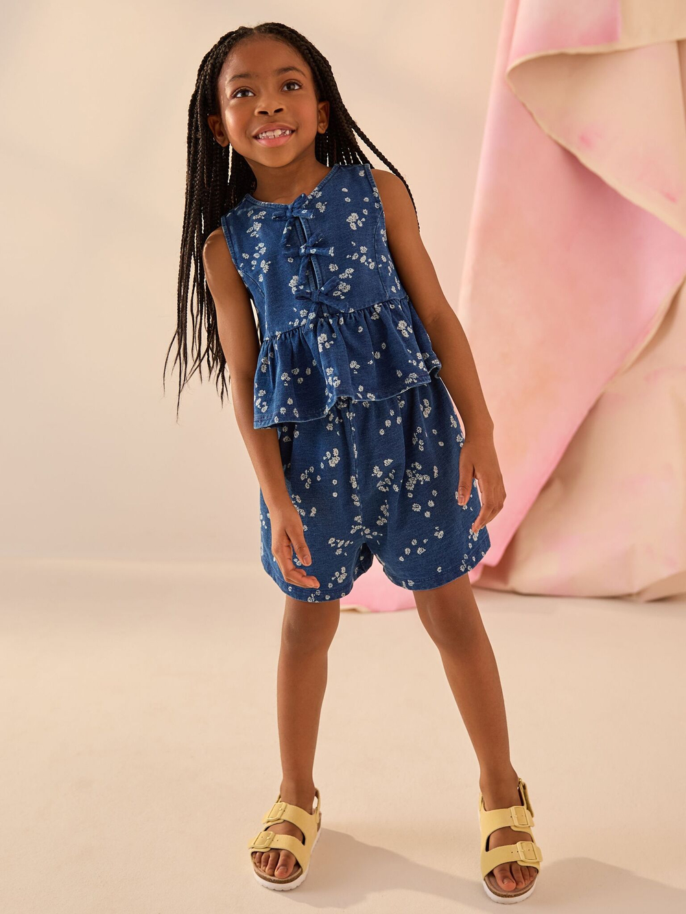 Топ и шорты в комплекте для девочки Next AK4-727, Синий