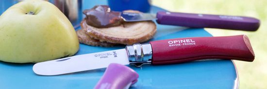 Складной нож Opinel №7 My First Opinel, красный, блистер, 001970 c клинком из стали Sandvik™ 12С27