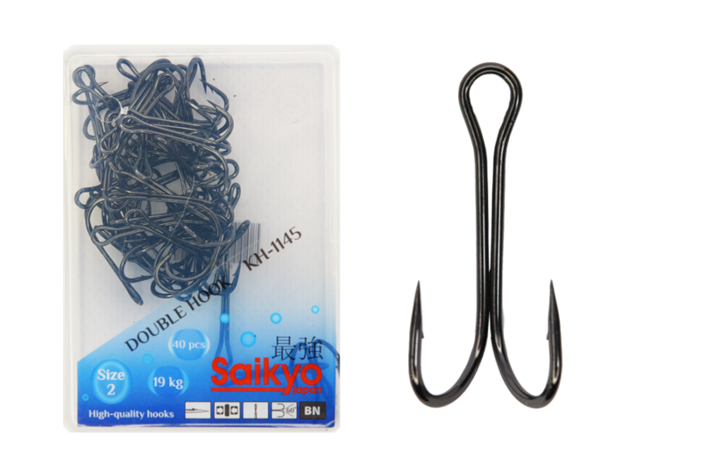 Крючки Saikyo двойн. KH-1145  № 2 BN (40шт)
