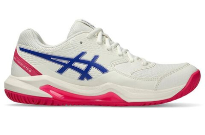 Женские теннисные кроссовки Asics Gel-Dedicate 8 - cream/dark cobalt