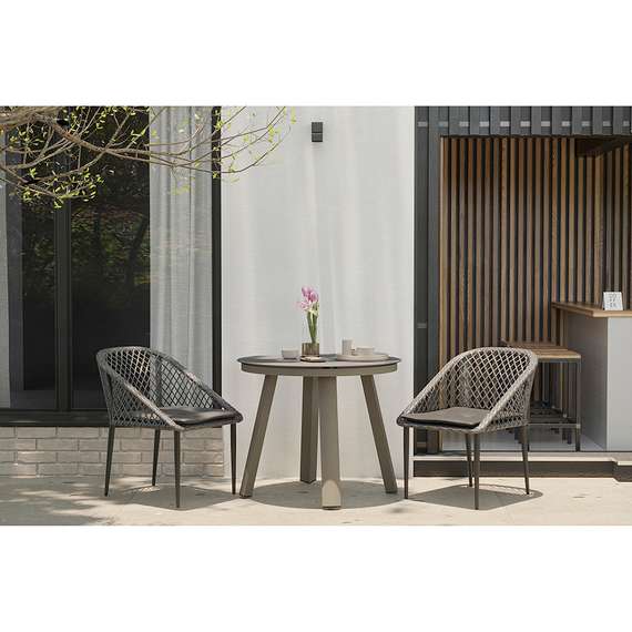 Плетеный стул Sverre, серый