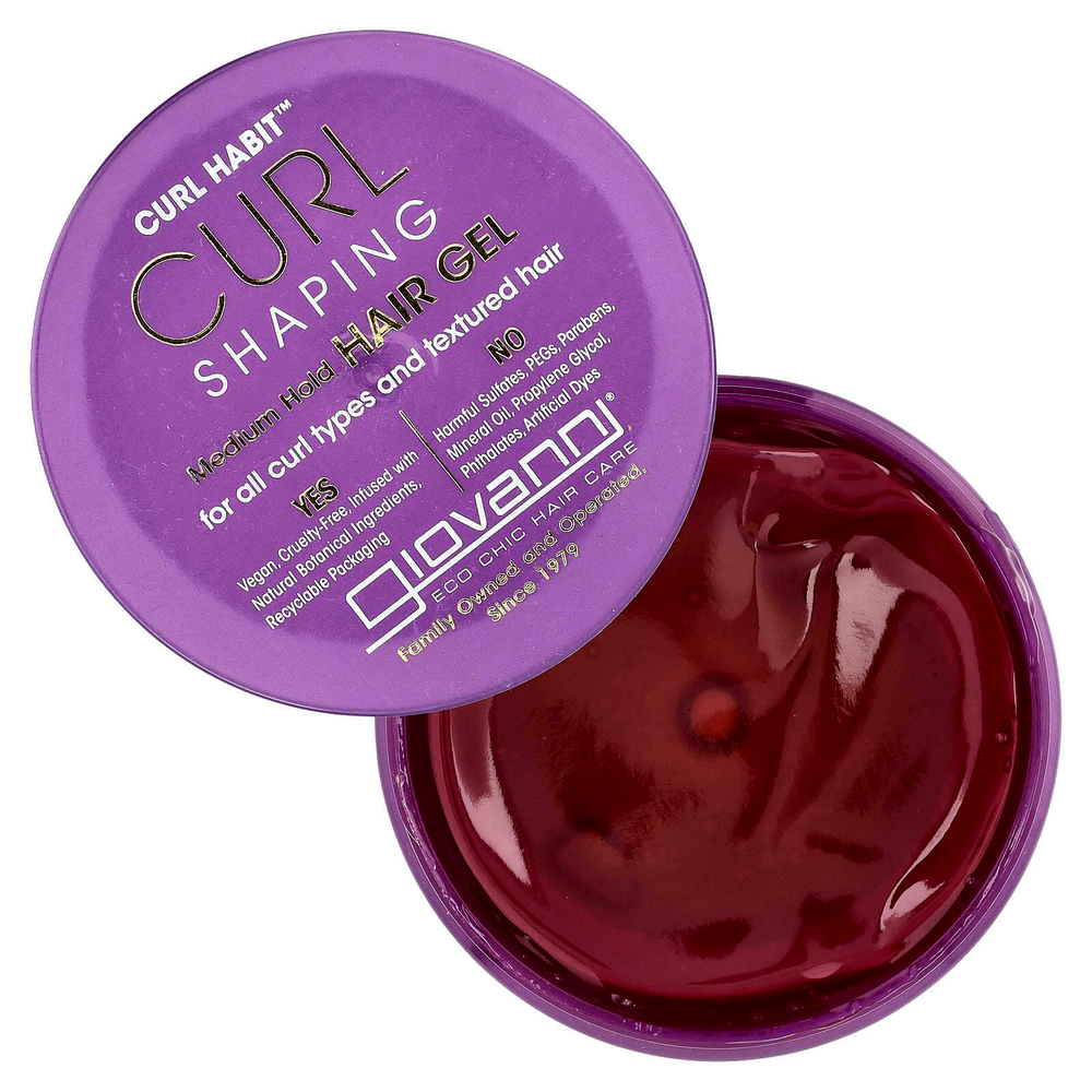 Giovanni, Curl Habit ™, гель для формирования локонов, средней фиксации, для всех типов локонов и текстурированных волос, 310 мл (10,5 жидк. Унции)