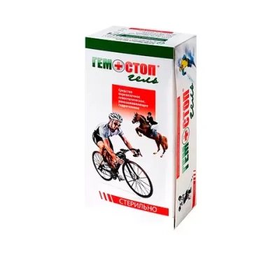 Гемостоп-Гель средство перевязочное в индивидуальной упаковке с салфеткой 24х24 см