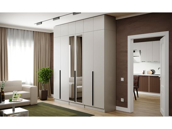 Шкаф МАДРИД 3-х дв 1200 с зеркалом