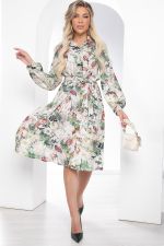 Платье "Весенняя фантазия" (беж/мультиколор) П8418 LT Collection