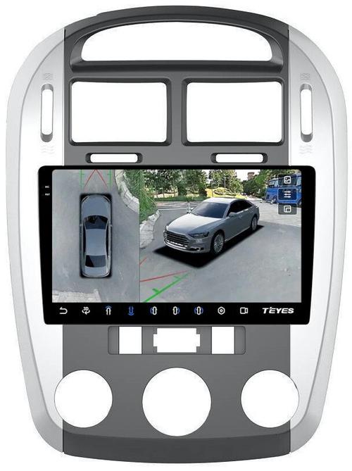 Магнитола для KIA Cerato 1 2004-2008 (кондиционер, аварийка внизу) - Teyes CC3-2K-360 на Android 10, Быстрая, 2K QLED, CarPlay, 4G SIM-слот, 4 камеры в комплекте